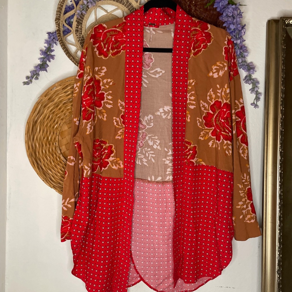 Free people forget me not  Kimono Cardigan XS